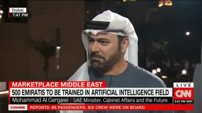 Mohammad Al Gergawi Interview with CNN on Artificial Intelligence at WGS